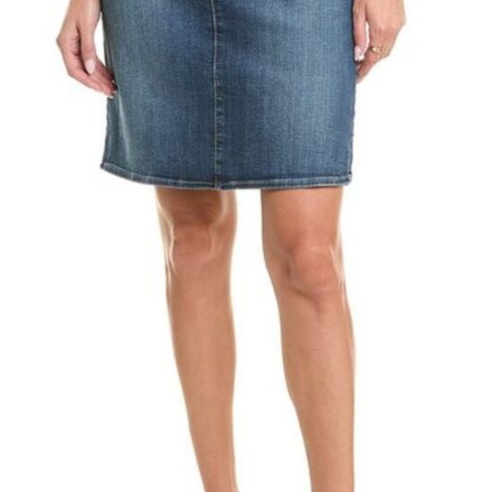 NYDJ Denim Skirt Hollywood Rockie Lift Tuck High Rise Sz 14